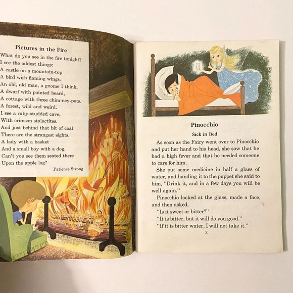Vintage 1965 Carousel Poetry Book Copp Clark Pinocchio Robin Hood Lazy Jack - Picture 11 of 16